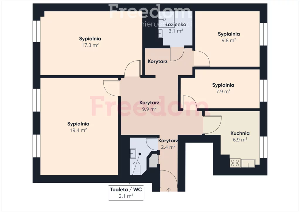 4 pokoje, mieszkanie 83,00 m², piętro 1, oferta nr , 7085/3685/OMW, Warszawa, Śródmieście, Śródmieście, Plac Konstytucji