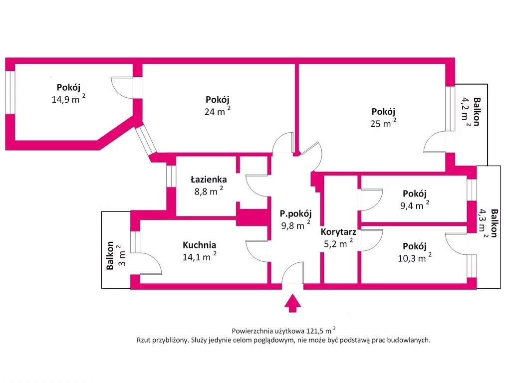 5 pokoi, mieszkanie 121,50 m², piętro 3, oferta nr , 38616/3685/OMS, Olsztyn, Tadeusza Kościuszki
