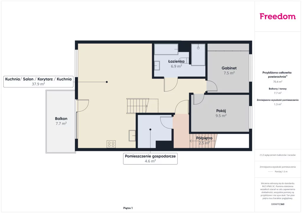 5 pokoi, mieszkanie 105,27 m², piętro 1, oferta nr , 40522/3685/OMS, Smolec, Topolowa