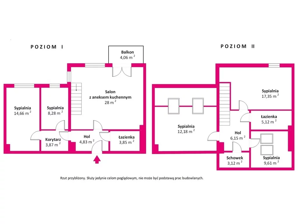 5 pokoi, mieszkanie 118,71 m², piętro 2, oferta nr , 40304/3685/OMS, Pruszków, Zakątna