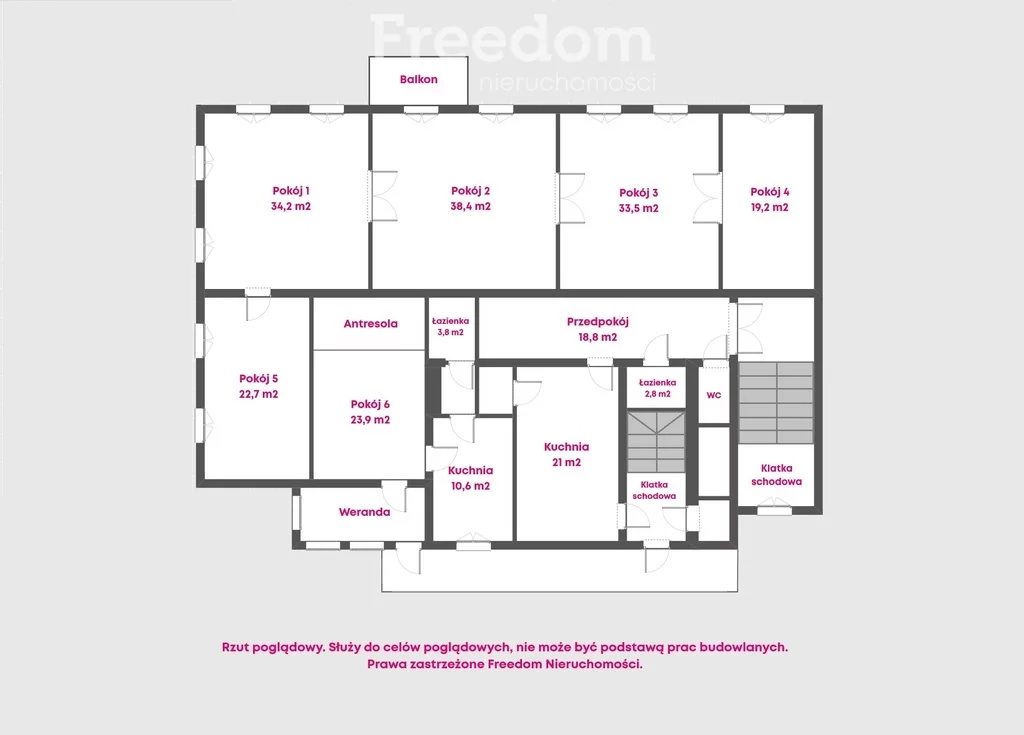 6 pokoi, mieszkanie 236,60 m², piętro 1, oferta nr , 38061/3685/OMS, Tarnów, Kazimierza Brodzińskiego