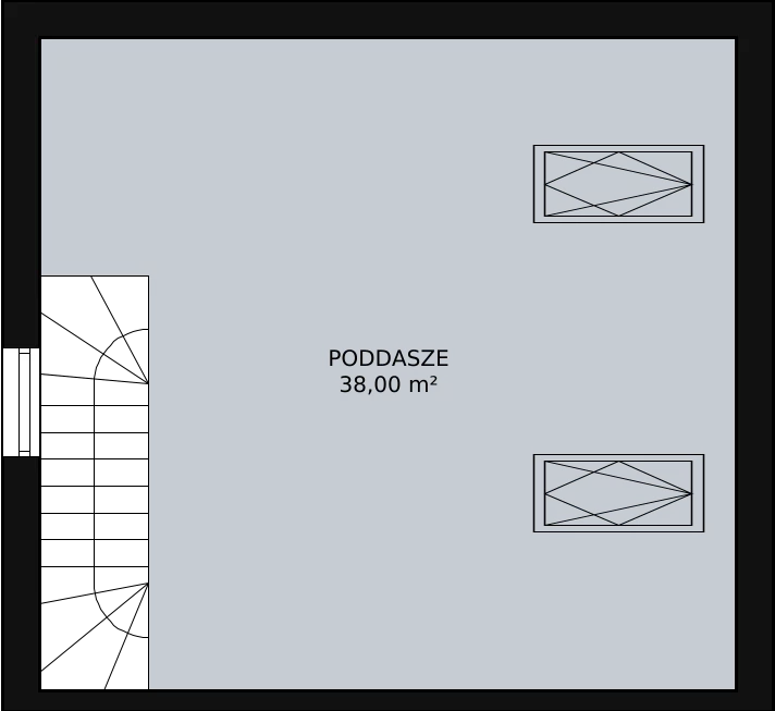 Dom 71,07 m², oferta nr 34A, Osiedle Kwiatów etap III, Nowa Wola, ul. Hiacyntów