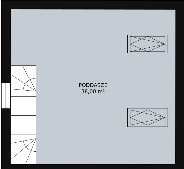 Dom 71,07 m², oferta nr 43A, Osiedle Kwiatów etap III, Nowa Wola, ul. Hiacyntów