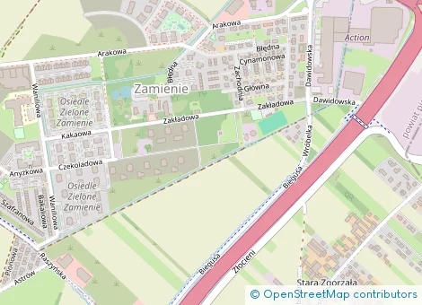 Lokalizacja inwestycji Zielone Zamienie X