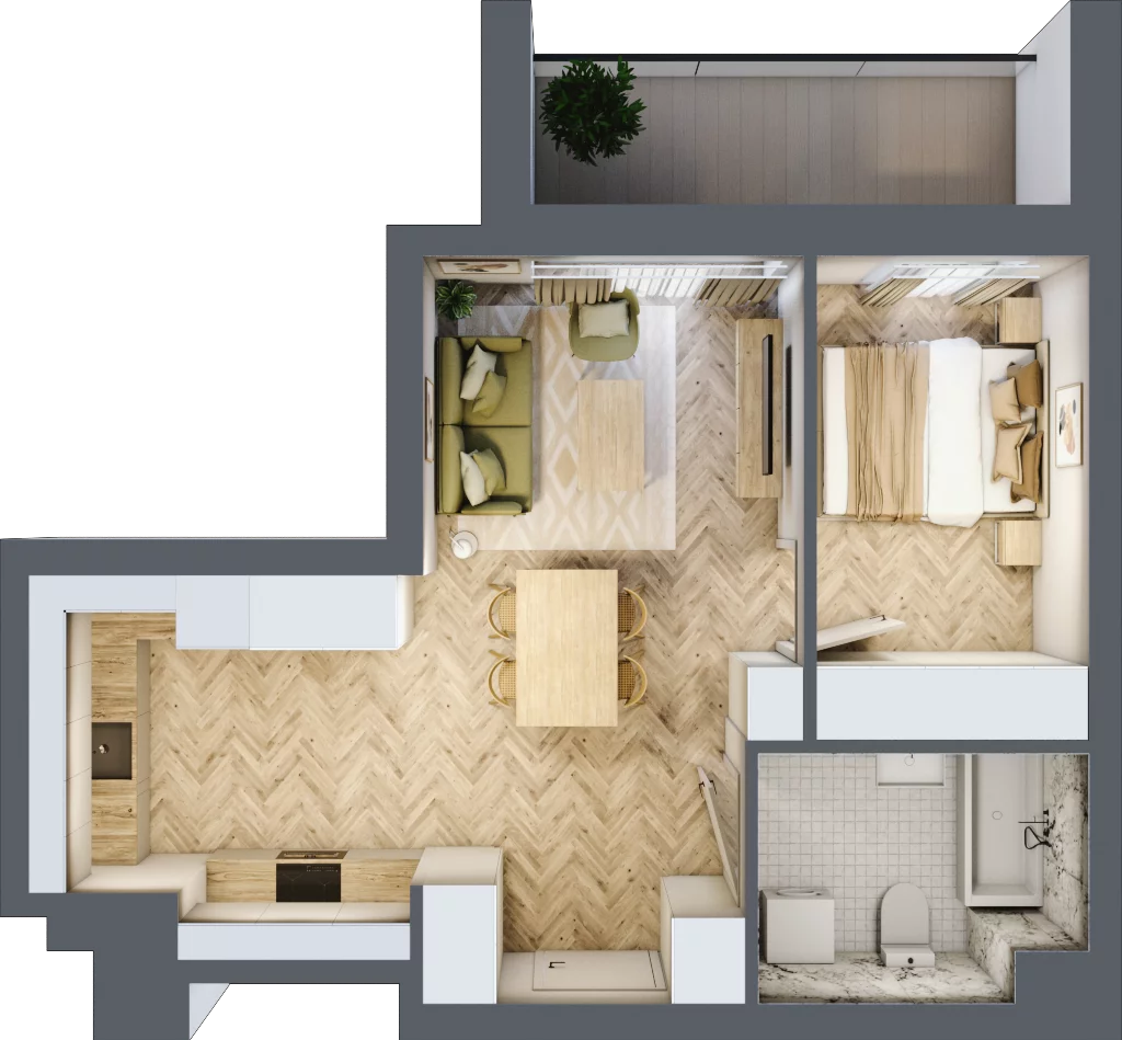 2 pokoje, apartament 41,67 m², piętro 3, oferta nr 23, Ornament, Szczecin, Śródmieście, Nowe Miasto, ul. Powstańców Wielkopolskich 100