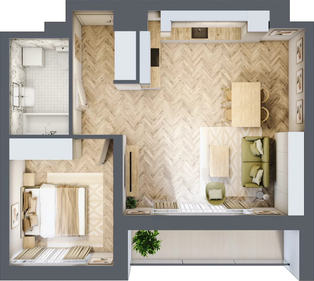 2 pokoje, apartament 50,10 m², piętro 7, oferta nr 73, Ornament, Szczecin, Śródmieście, Nowe Miasto, ul. Powstańców Wielkopolskich 100