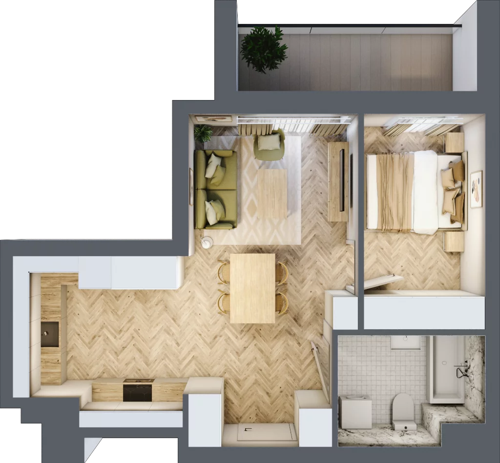 2 pokoje, apartament 41,59 m², piętro 9, oferta nr 89, Ornament, Szczecin, Śródmieście, Nowe Miasto, ul. Powstańców Wielkopolskich 100