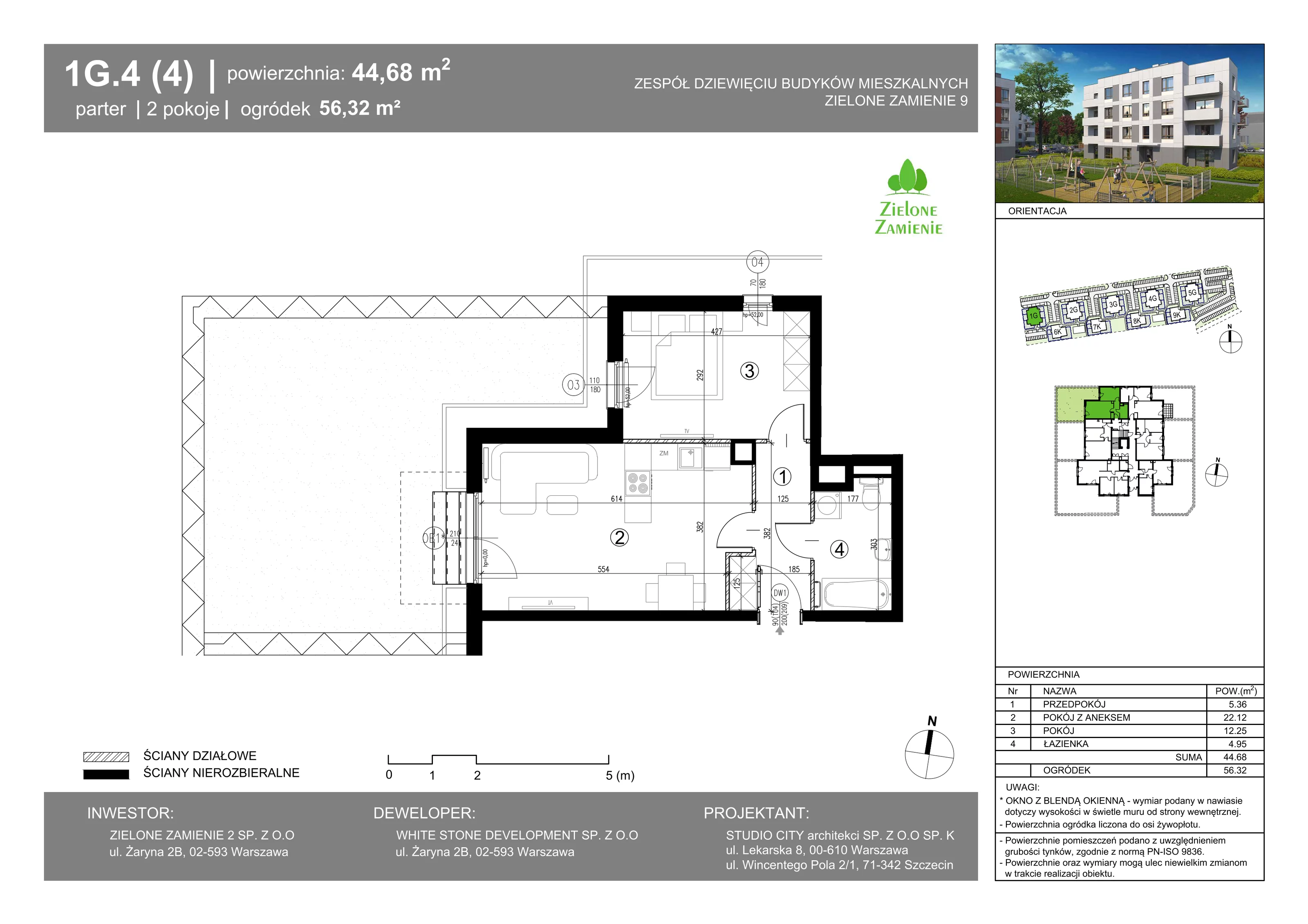 Mieszkanie 44,68 m², parter, oferta nr 4, Zielone Zamienie IX, Zamienie, ul. Czekoladowa