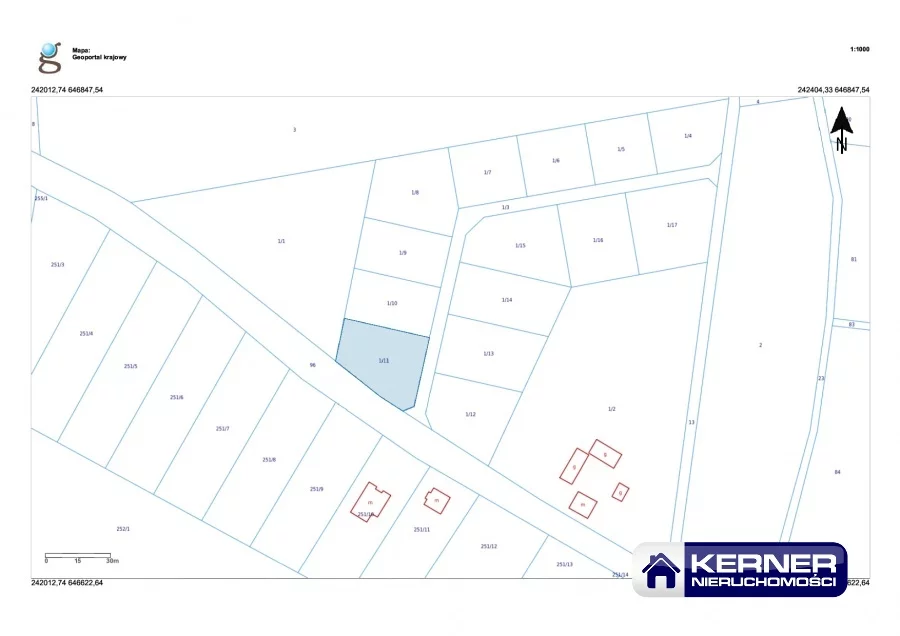 Działka na sprzedaż, 1 192,00 m², oferta nr 25995/KRN/DZS-26052