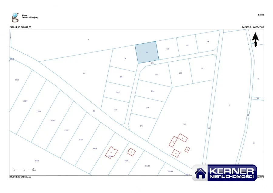 Działka na sprzedaż, 942,00 m², oferta nr 25993/KRN/DZS-26050