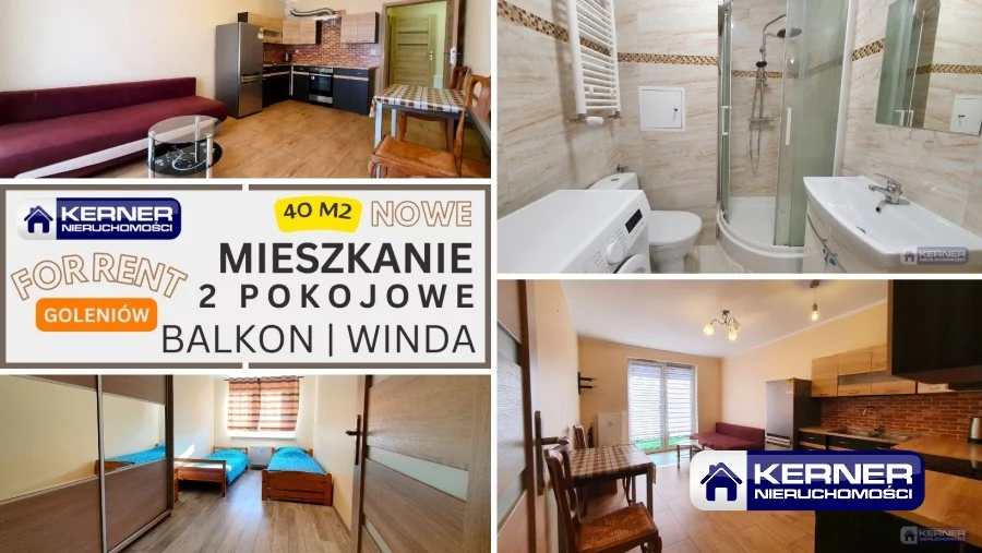 Mieszkanie dwupokojowe 39,29 m², Goleniów, Wynajem