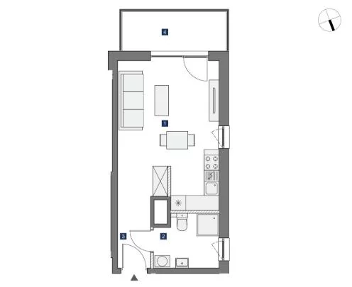 Mieszkanie jednopokojowe 32,00 m², Warszawa, Mokotów, Bokserska, Sprzedaż