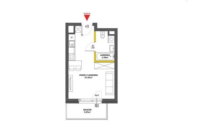 Mieszkanie jednopokojowe 26,00 m², Warszawa, Praga Południe, Chodakowska, Sprzedaż