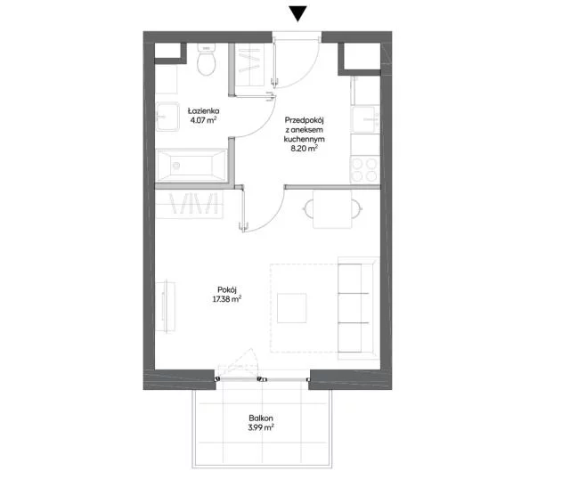 Mieszkanie jednopokojowe 30,00 m², Warszawa, Włochy, Fajansowa, Sprzedaż