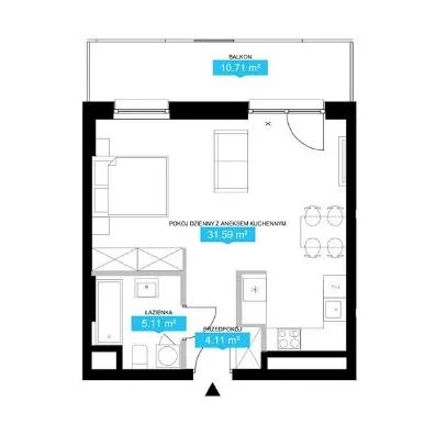 1 pokój, mieszkanie 41,00 m², piętro 1, oferta nr , 103046, Warszawa, Wola, Wola, Juliana Konstantego Ordona