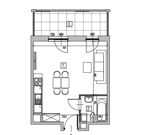 Mieszkanie jednopokojowe 32,22 m², Warszawa, Włochy, Krakowiaków, Sprzedaż