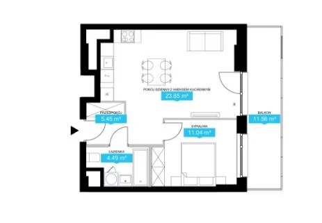 1 pokój, mieszkanie 46,00 m², piętro 2, oferta nr , 105899, Warszawa, Wola, Wola, al. Prymasa Tysiąclecia