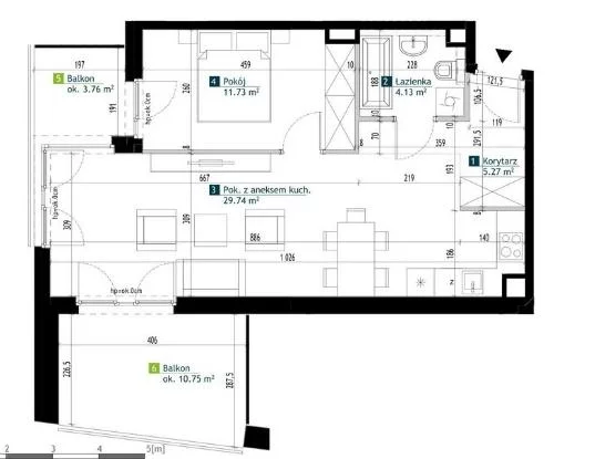 1 pokój, mieszkanie 50,00 m², piętro 2, oferta nr , 103175, Warszawa, Bemowo, Bemowo, Szeligowska