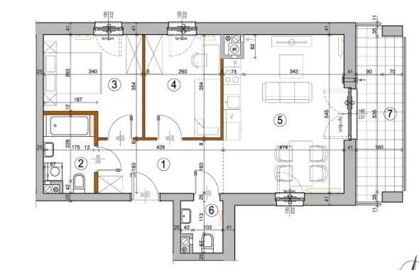 Mieszkanie dwupokojowe 55,10 m², Warszawa, Rembertów, Chełmżyńska, Sprzedaż