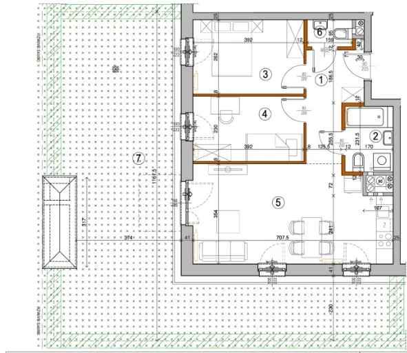 Mieszkanie dwupokojowe 55,10 m², Warszawa, Rembertów, Chełmżyńska, Sprzedaż