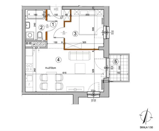 Mieszkanie dwupokojowe 37,04 m², Warszawa, Rembertów, Chełmżyńska, Sprzedaż