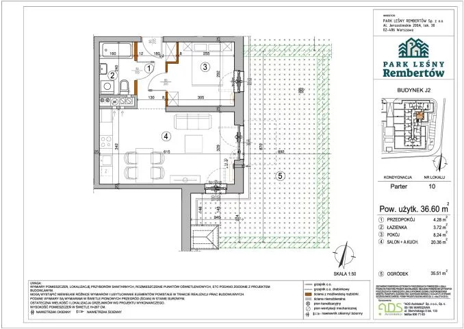 2 pokoje, mieszkanie 36,00 m², parter, oferta nr , 103789, Warszawa, Rembertów, Rembertów, Chełmżyńska