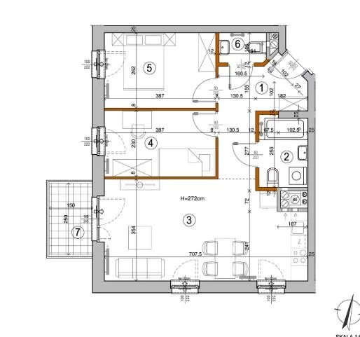 2 pokoje, mieszkanie 55,00 m², piętro 2, oferta nr , 103928, Warszawa, Rembertów, Rembertów, Chełmżyńska