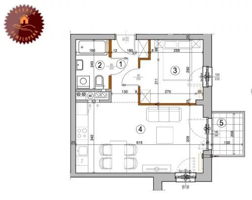 2 pokoje, mieszkanie 36,00 m², piętro 3, oferta nr , 104998, Warszawa, Rembertów, Rembertów, Chełmżyńska