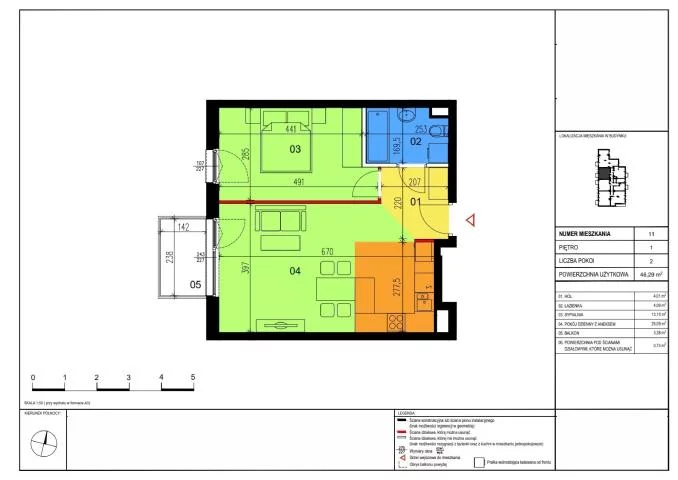 Mieszkanie 46,37 m², piętro 2, oferta nr , 100402, Warszawa, Praga Południe, Praga Południe, Goździków