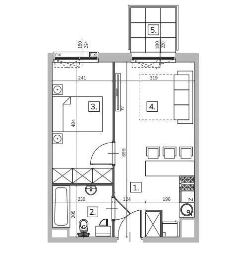 2 pokoje, mieszkanie 37,00 m², piętro 2, oferta nr , 101479, Warszawa, Praga Północ, Praga Północ, Jagiellońska