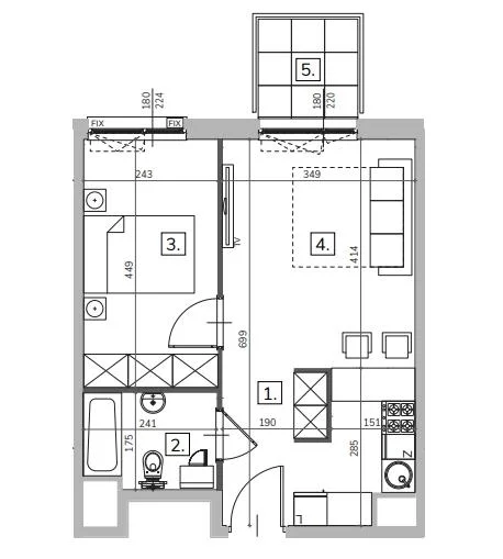 2 pokoje, mieszkanie 39,00 m², piętro 2, oferta nr , 101482, Warszawa, Praga Północ, Praga Północ, Jagiellońska