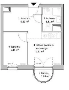 2 pokoje, mieszkanie 30,00 m², piętro 5, oferta nr , 101310, Warszawa, Wola, Wola, Marcina Kasprzaka