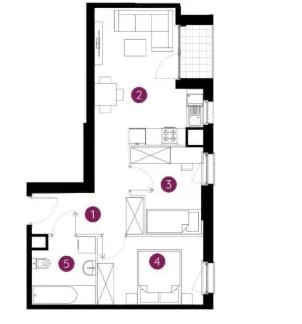 2 pokoje, mieszkanie 45,00 m², piętro 1, oferta nr , 103667, Warszawa, Ursus, Ursus, Posag 7 Panien