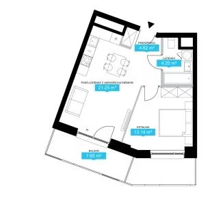 2 pokoje, mieszkanie 44,00 m², piętro 2, oferta nr , 104635, Warszawa, Wola, Wola, al. Prymasa Tysiąclecia