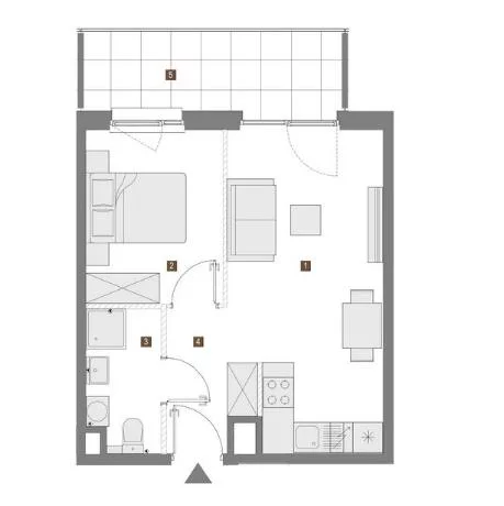 Mieszkanie dwupokojowe 36,00 m², Warszawa, Targówek, Wierna, Sprzedaż