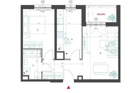 Mieszkanie trzypokojowe 45,00 m², Warszawa, Targówek, Budowlana, Sprzedaż