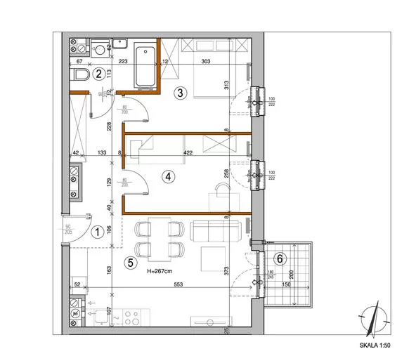 Mieszkanie trzypokojowe 54,00 m², Warszawa, Rembertów, Chełmżyńska, Sprzedaż