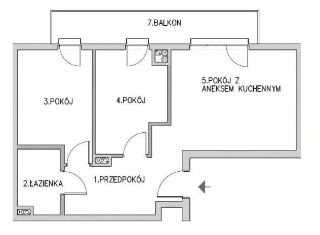 Mieszkanie trzypokojowe 50,00 m², Warszawa, Białołęka, Płochocińska, Sprzedaż