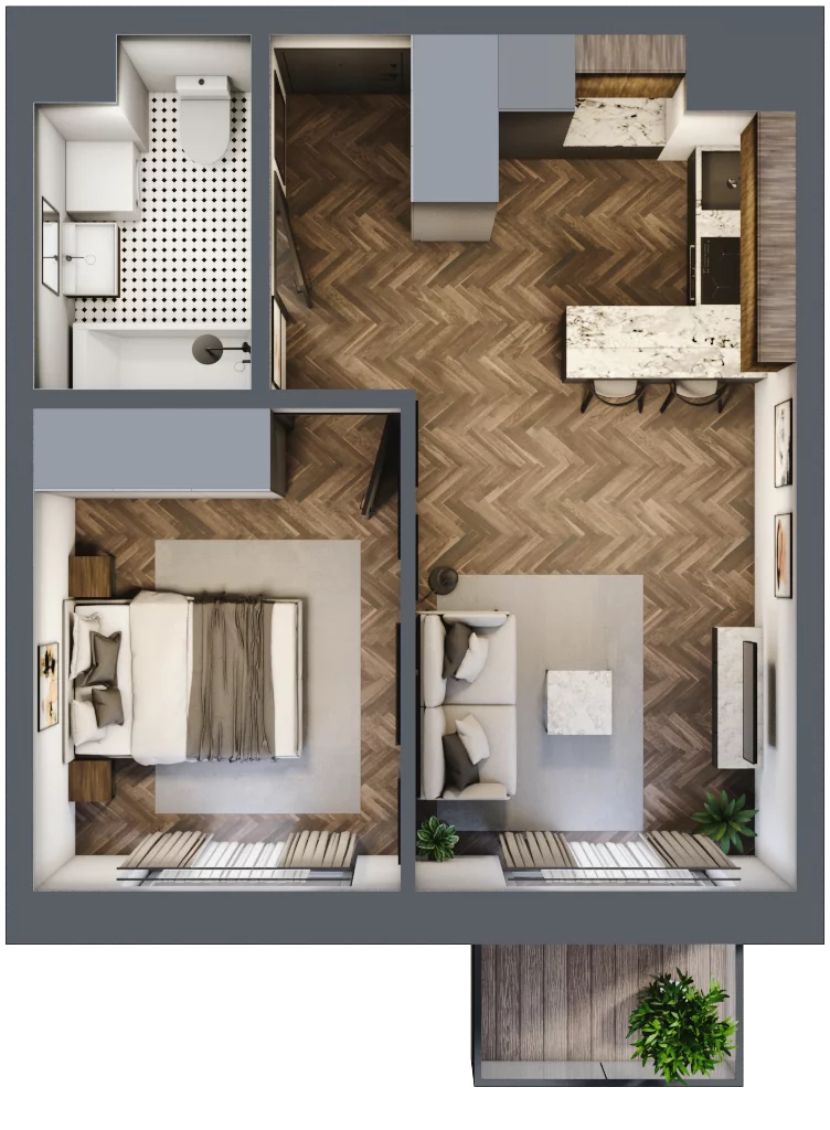 2 pokoje, mieszkanie 37,72 m², piętro 3, oferta nr M40, Kwadrat - Etap II, Rzeszów, Drabinianka, ul. Miła 29F