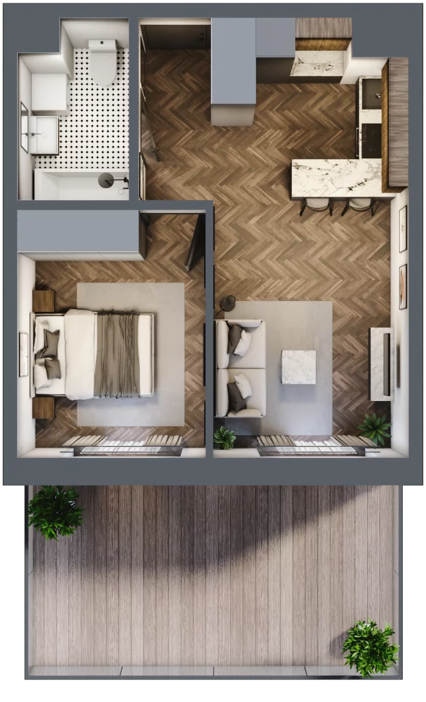 2 pokoje, mieszkanie 37,70 m², piętro 1, oferta nr M32, Kwadrat - Etap II, Rzeszów, Drabinianka, ul. Miła 29F