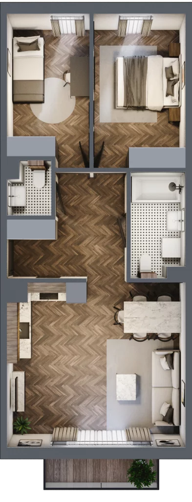 3 pokoje, mieszkanie 62,80 m², piętro 2, oferta nr M18, Przemiarki 16, Kraków, Dębniki, Ruczaj, ul. Przemiarki 16