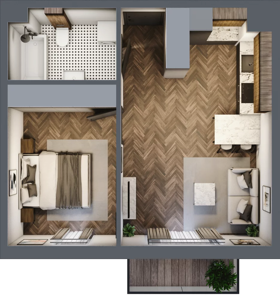 2 pokoje, mieszkanie 41,34 m², piętro 1, oferta nr M36, Przemiarki 16, Kraków, Dębniki, Ruczaj, ul. Przemiarki 16