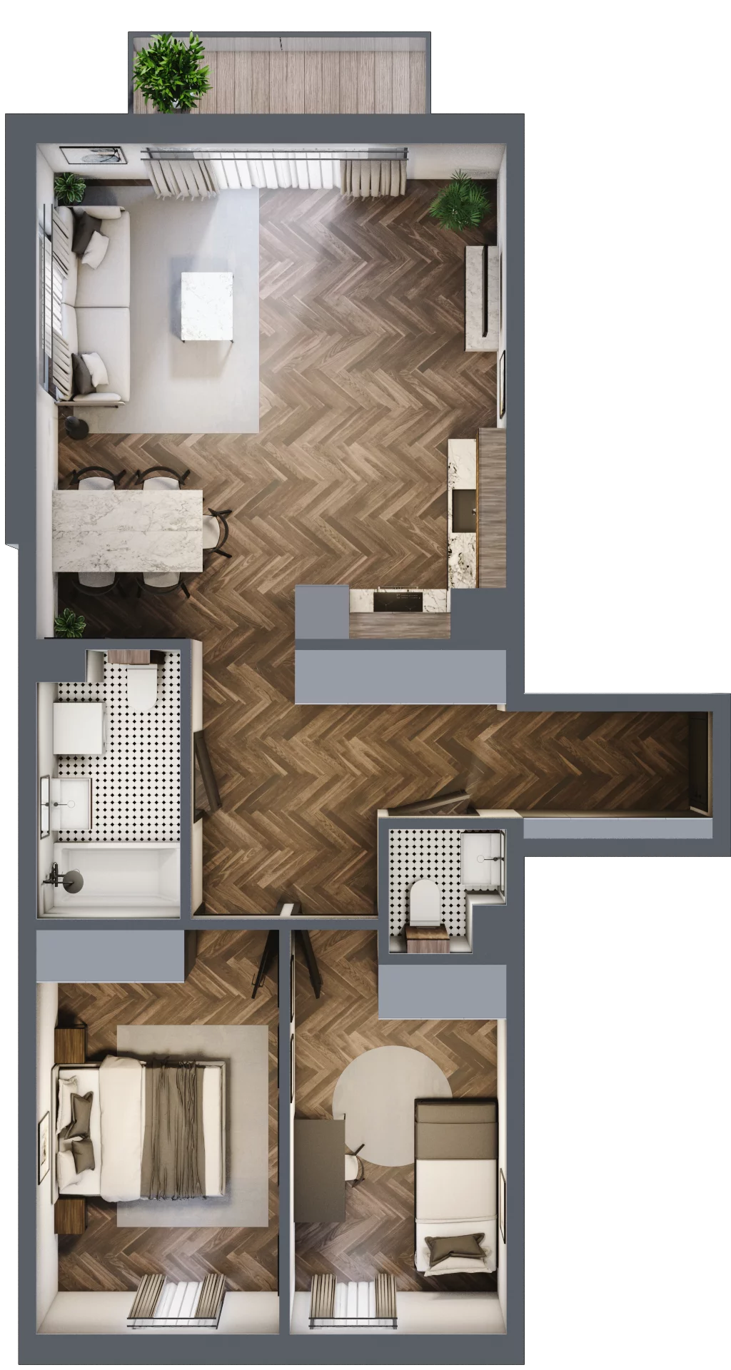 3 pokoje, mieszkanie 69,10 m², piętro 1, oferta nr M40, Przemiarki 16, Kraków, Dębniki, Ruczaj, ul. Przemiarki 16
