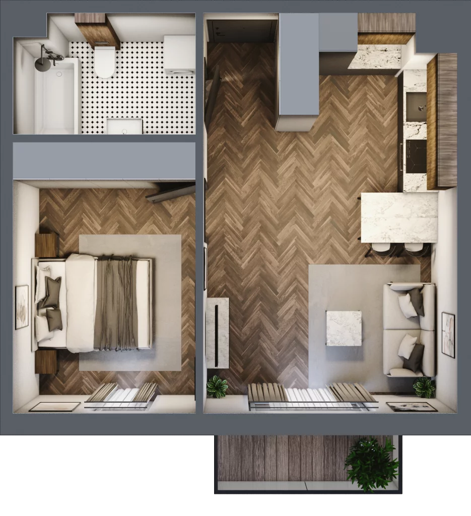 2 pokoje, mieszkanie 41,34 m², piętro 3, oferta nr M56, Przemiarki 16, Kraków, Dębniki, Ruczaj, ul. Przemiarki 16