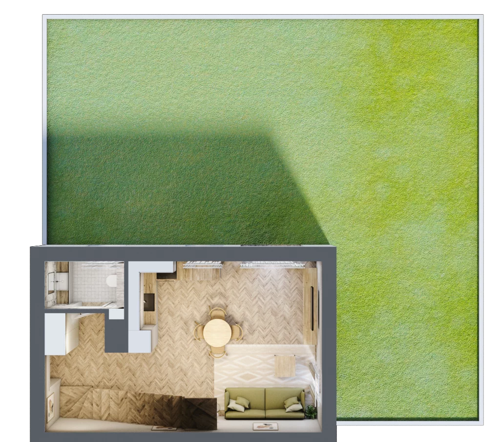 Dom 92,88 m², oferta nr C1/1, Eco Botanica etap II, Mroków, ul. Botaniczna