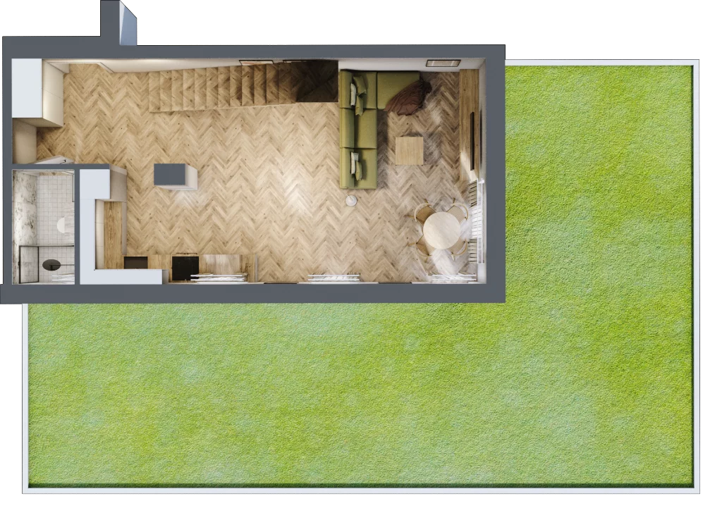 Dom 102,90 m², oferta nr C1/2, Eco Botanica etap II, Mroków, ul. Botaniczna