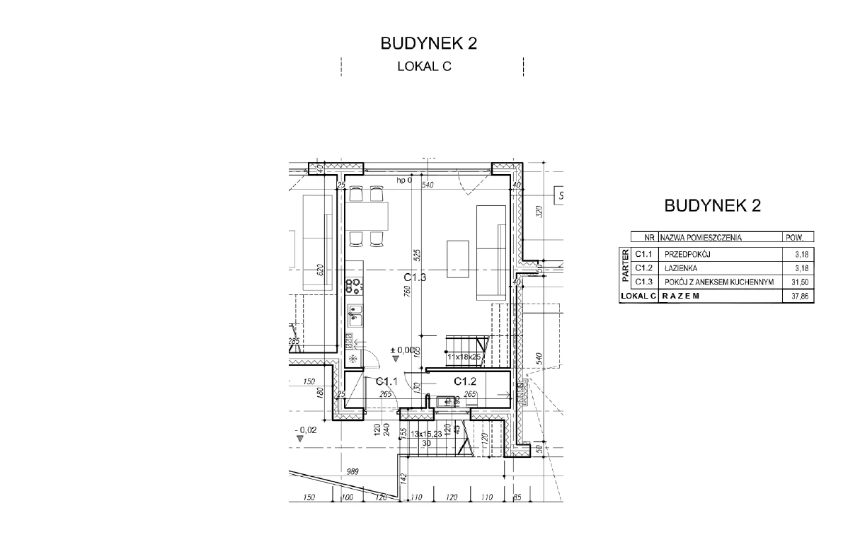 Dom 133,44 m², oferta nr 2C, Domy pod Świerkami, Libertów, ul. Jana Pawła II