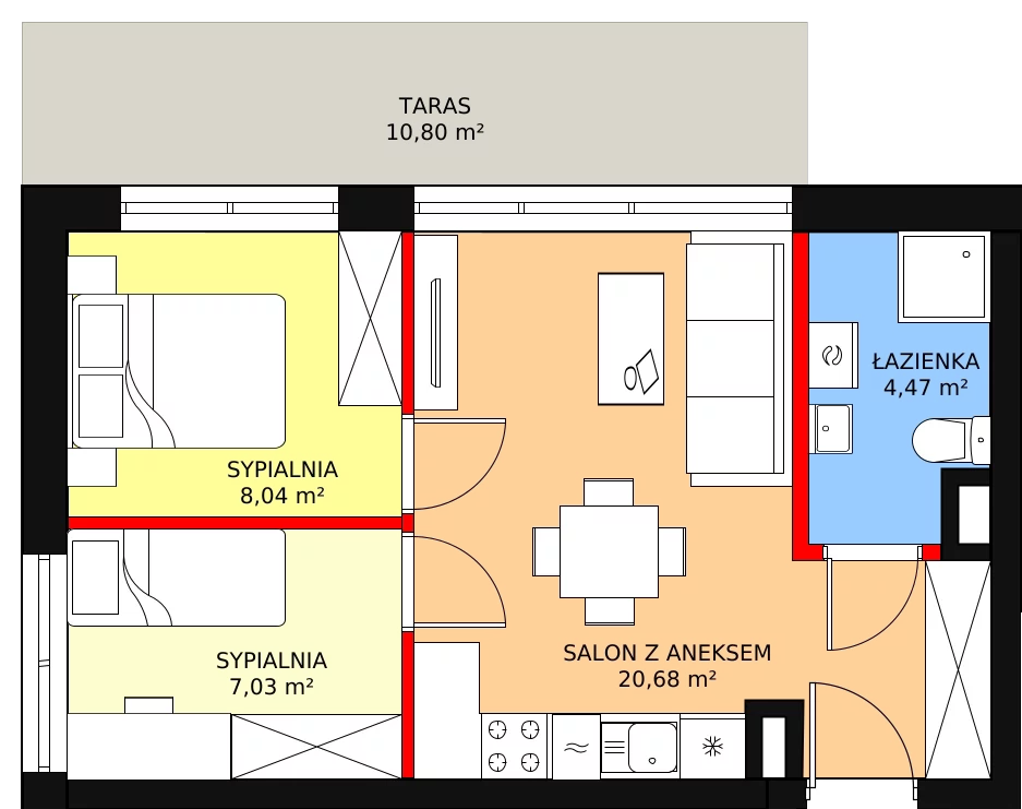 Mieszkanie 40,22 m², parter, oferta nr A/M05, Fuelda, Poznań, Umultowo, Umultowo, ul. Maków Polnych 9