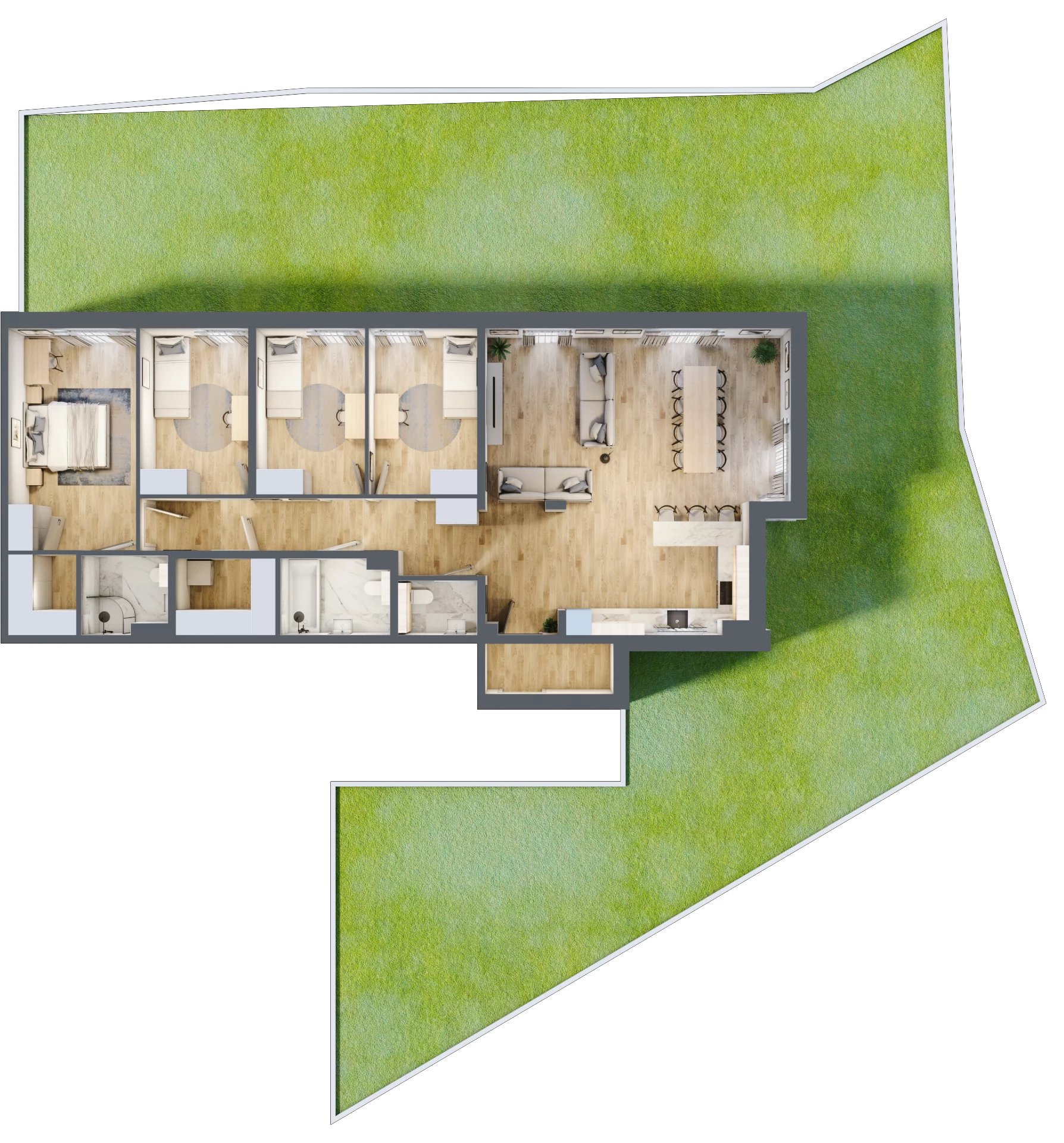 5 pokoi, apartament 127,60 m², parter, oferta nr KRYNICA.MORSKA.M1, Porto Mare, Mechelinki, ul. Zatokowa
