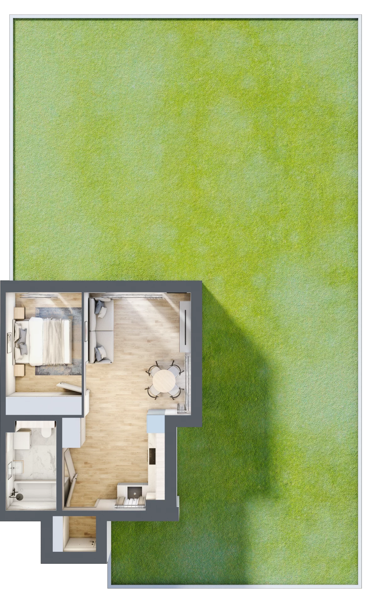 2 pokoje, apartament 42,03 m², parter, oferta nr REWA.U1, Porto Mare, Mechelinki, ul. Zatokowa